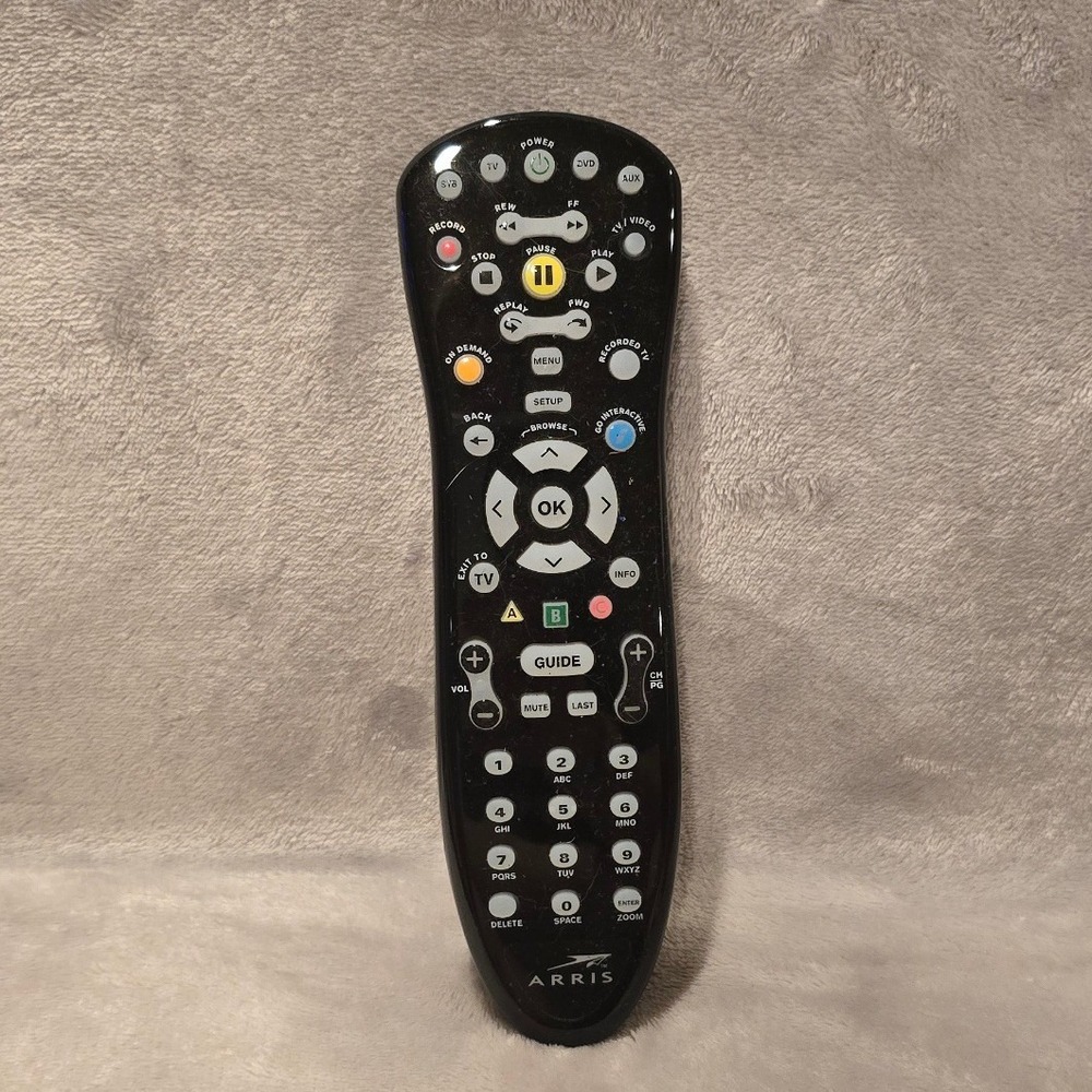 Arris MXv4 IR Universal Remote Control Black for TV DVD‎ AUX STB Cable Box